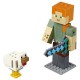 LEGO Minecraft 21149 Конструктор Лего Майнкрафт Большие фигурки Minecraft, Алекс с цыплёнком