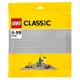 LEGO CLASSIC Строительная пластина серого цвета 10701